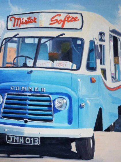 Mister Softee Ice cream van, Liverpool Docks