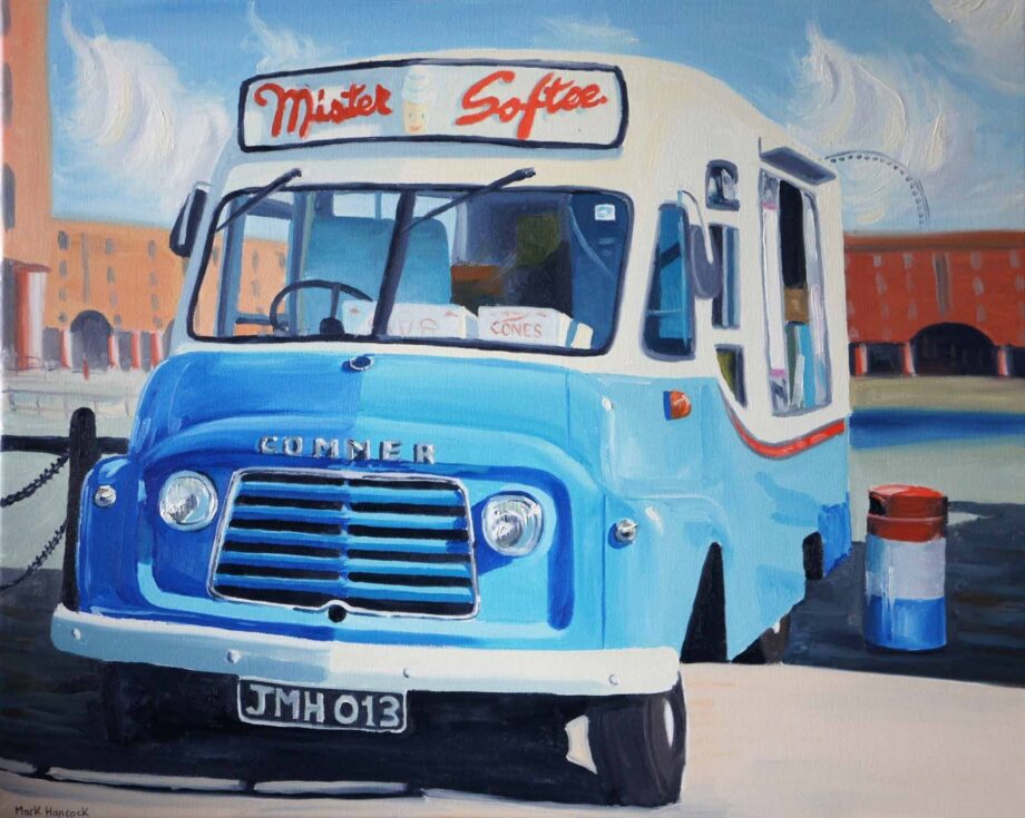 Mister Softee Ice cream van, Liverpool Docks